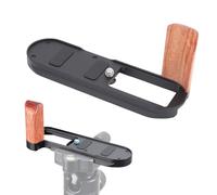 Tangxi Camera Camina de Mano de Mano para Cámaras X1 X2, Mango de Soporte en Forma de L con Placa de Liberación Rápida, Arca Swiss y Orificio de Tornillo de 1/4 ", Manija de Madera