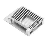Tangxi Carcasa de Aleación de Aluminio para 4 Carcasa y Carcasa Protectora de Aleación de Aluminio con Ventilador de Refrigeración DC5V para 4 (Plata)