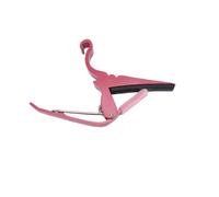 Tangxi Cejilla de Guitarra de Metal Duradera, Abrazadera Liviana con Almohadilla de Silicona Gruesa para Instrumentos Acústicos, Ukelele y Eléctricos (rojo)