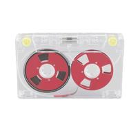 Tangxi Cintas de Casete de Grabables Sonido Claro para Entusiastas de la Música Colección de 46 Minutos Aleación de Aluminio (Rojo)