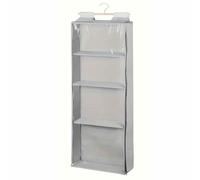 Tangxi Colgador de Puerta de Almacenamiento de Animales de Peluche con 2 Opciones de Instalación, Material de PVC Lavable, Perfecto como Regalo para Cultivar Buenos Hábitos de Almacenamiento, (GREY)