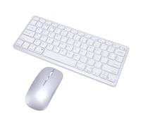 Tangxi Combo de Teclado Inalámbrico y Mouse, 2.4G Bluetooth, Modo Dual, Recargable, Ultradelgado, Silencioso, Juego de Teclado y Mouse para Computadora Portátil, Tableta, Computad