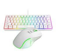 Tangxi Combo de Teclado y Mouse para Juegos RGB, Diseño Ergonómico con Retroiluminación Personalizable y Sensor óptico de Alta Precisión, Interruptores Mecánicos para PC, Portátil, Juegos (Conjunto