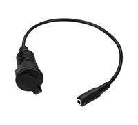 Tangxi Conector de Montaje en Panel Estéreo Hembra de 3,5 Mm |Conector Impermeable Roscado Integrado para Auriculares, Micrófonos y Altavoces
