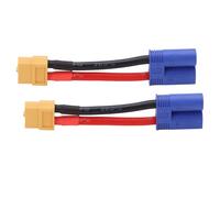 Tangxi Conector Flexible XT60 Hembra a EC5 Macho, Conexión Segura para Vehículos RC, Cable de Silicona de Cobre de 3,74 Pulgadas