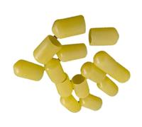 Tangxi Conector RCA, Cubierta Protectora de Enchufe Jack, 20 Piezas, Conector de Audio, Tapa de Enchufe a Prueba de Polvo, Amarillo para Amplificador de DVD