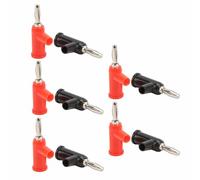 Tangxi Conectores Tipo Banana con Diseño de Tornillo Abierto, Versátiles para Sistemas de Sonido y Amplificadores, 20 Piezas