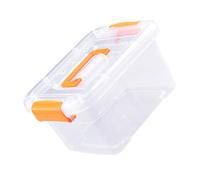 Tangxi Contenedor de Almacenamiento de Plástico, Caja de Almacenamiento Transparente, Ligero, Versátil, Apilable para Ropa (Pequeño: 25 X 15 mm / 1 X 0,6 pulgadas)