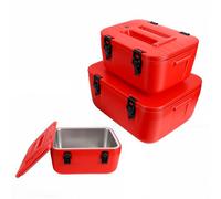 Tangxi Contenedor de Sopa Aislado, Paquete de 3 Comerciales |Enfriador de Bebidas Calentador de Alimentos Apilable 8L+15L+28L para Catering
