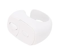 Tangxi Control Remoto Inalámbrico Bluetooth con Punta de Dedo, Nuevo Control Remoto de Anillo de Desplazamiento de Video 2025, de Grabación de Video de Cámara Recargable (White)