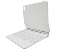 Tangxi Cubierta de Teclado Inalámbrico, Trackpad Multitáctil Compatible con Soporte Voladizo Flotante Cubierta de Teclado Magnético de Cuero PU para Pro (White)