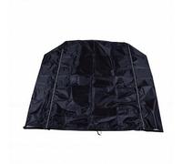 Tangxi Cubierta Impermeable para Carrito de TV Al Aire Libre, Resistente Al Viento, Tiras Reflectantes de Tela Oxford, Color Negro, para Soporte de TV Rodante para Patio, Carrito Móvil (Talla grande)