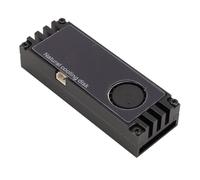 Tangxi Disipador de Calor NVMe M.2, Enfriador SSD NVMe M.2 Anodizado Colorido con Almohadillas Térmicas de Silicona para Dispositivos de Red (Black)