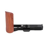 Tangxi Empuñadura en Forma de L para Cámara GR4, Placa de Liberación Rápida de Metal de Aleación de Aluminio con Empuñadura de Madera (Black)