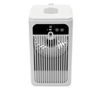 Tangxi Enfriador de Aire de Escritorio Recargable Silencioso de 500 Ml |Aire Acondicionado de Escritorio con Temporizador, Reloj, Pantalla de Temperatura Ambiente para Oficina en Casa