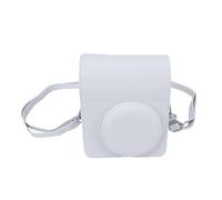 Tangxi Estuche para Cámara, Funda Protectora de Cuero PU Retro Vintage con Correa Ajustable para el Hombro Carcasa de Cobertura Total a Prueba de Golpes para Cámara Fotográfica (White)