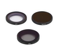 Tangxi Filtros de Lentes, Juego de Filtros UV CPL ND, Filtros UV, CPL, ND16, Vidrio óptico HD, Marco de Aluminio, Revestimiento Impermeable de Doble Cara, Luminosidad Ajustable para