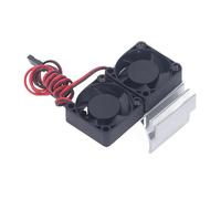 Tangxi Fuente de Calor del Ventilador de Enfriamiento de Automóvil RC - Ventilador de Resistencia a la Temperatura de Luz para Barras 4x4 VXL (SILVER)