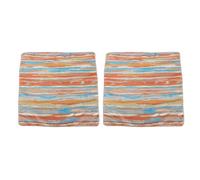 Tangxi Fundas de Almohada para sofá de Tela de Poliéster de Estilo Vintage, Ajuste Universal para sofá, Silla, Cama, Paquete de 4 (45,7x45,7 cm/18x18 Pulgadas)