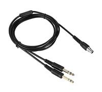 Tangxi GA Adaptador Auriculares Aviación, 230 cm Adaptador Cable de Repuesto Enchufe Auriculares de Aviación para Piloto DIY con Interruptor de Cable