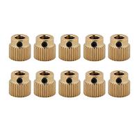Tangxi Impresora 3D Piezas 10PCS Extrusora de latón Rueda 26/40 Engranaje de transmisión de Dientes para CR-10.CR-10S, S4, S5, Ender 3, Ender 3 Pro, MK7 MK8 Extrusora(26 Dientes)