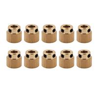Tangxi Impresora 3D Piezas 10PCS Extrusora de latón Rueda 26/40 Engranaje de transmisión de Dientes para CR-10.CR-10S, S4, S5, Ender 3, Ender 3 Pro, MK7 MK8 Extrusora(40 Dientes)
