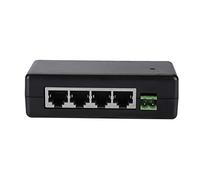 Tangxi Inyector de Alimentación, 4 Puertos PoE Fuente de Alimentación Inyector 12V-48V PC/Hub/Switc/Router PoE Adaptador de alimentación Ethernet con IEEE802.3af / 802at para cámara IP