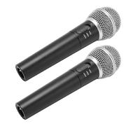 Tangxi Juego de Micrófono de Mano Dual ABS con Transmisión Estable y Sincronización de Frecuencia Inteligente para Actuaciones en Escenario de Karaoke