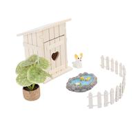 Tangxi Kit de Jardín de Hadas en Miniatura, Miniaccesorios de Jardín de Resina Intrincados para Jardines y Casas de Muñecas