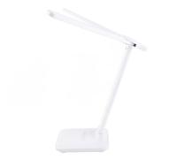 Tangxi Lámpara de Mesa Ajustable 2 Cabezas Lámpara de Escritorio Doble Cabezal para el Dormitorio para el Dormitorio, Luz de Lectura de Atenuaciones Táctiles de Tres Nivel (Recargable)