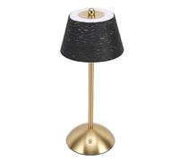Tangxi Lámpara de Mesa Inalámbrica con Batería Recargable, Lámpara de Noche con Atenuación Continua de 3 Colores para Dormitorio y Sala de Estar (BLACK)