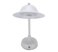 Tangxi Lámpara de Mesita de Noche Inalámbrica de Diseño único con Interruptor Táctil y Carga para Acampar Al Aire Libre (WHITE)