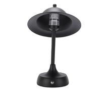 Tangxi Lámpara de Mesita de Noche Inalámbrica de Diseño único con Interruptor Táctil y Carga para Acampar Al Aire Libre (BLACK)