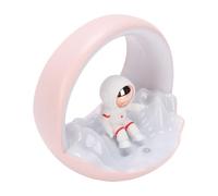 Tangxi Lámpara de Noche Lámpara Táctil de Cabecera Recargable por USB de Tres Colores Lunar Rosada con Atenuación de Tres Niveles, para Uso en Dormitorio