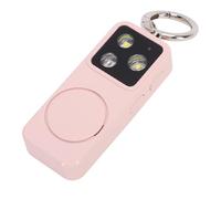 Tangxi Llavero de Alarma de Seguridad Personal, Sirena Ruidosa de 150 DB con Batería Recargable de 500 MAh, Carga Tipo C para Mujeres, Hombres, Estudiantes, Correr de Noche, Sende (Rosácea)