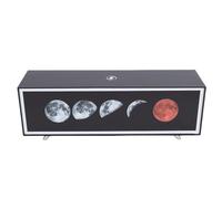 Tangxi Luz de Noche LED Luz de Noche de Escritorio Decorativa Creativa para Dormitorio Material Presente ABS Iluminación de Estado de ánimo Colorida 10.67x2.76x3.82in (Luna)