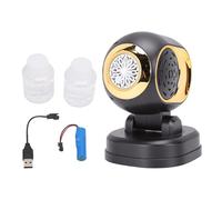 Tangxi Máquina de Burbujas de Alto Rendimiento con Rotación de 150° | Soplador Automático con Control de Sonido LED para Fiesta Infantil (Black)