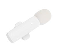 Tangxi Micrófono Inalámbrico con de Solapa, Reducción de Ruido, Tiempo de Trabajo de 13 Horas, Transmisión Avanzada de 2,4 GHz, Puerto Tipo C, Ideal para Grabación, Transmisión en (White)