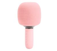 Tangxi Micrófono Inalámbrico de Karaoke con Bluetooth, Altavoz Portátil con Micrófono de Mano con Luces RGB, Conector AUX de 3,5 Mm, 5 Efectos de Sonido para Teléfono, Tableta y Portátil (Pink)