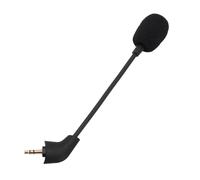 Tangxi Micrófono Omnidireccional Flexible con Enchufe de 3,5 Mm para Auriculares con Cable Cloud, Micrófono para Juegos con Sonido Claro para Cloud II, Enchufe Doblado Chapado en Oro, Adecuado para