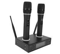 Tangxi Micrófonos Duales para Karaoke, Sonido, Micrófonos Inalámbricos Duales, Receptor Recargable, Batería de Iones de Litio Antiaullidos