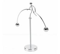 Tangxi Mini Balance Toy Art Sculpture para Escritorio, Adorno de Oficina Oscilante hacia Adelante y hacia Atrás para Pasar el Tiempo, Material de Aleación de Aluminio, 18x17,5 Cm, Regalo Creativo de