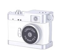 Tangxi Mini Cámara con Llavero, Cámara Digital con Llavero con Pantalla de 0,96 Pulgadas, Grabación de Vídeo Portátil Retro HD, Luz LED, 5 Filtros para Grabación de Estudios de Viajes (Espacio blanco)
