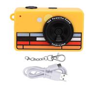 Tangxi Mini Cámara Digital con Llavero, Fotos de Vídeo HD 1080P, Cámara Compacta Vintage con Zoom Digital 16X y Transferencia OTG USB C, para Regalo de Blog de Viaje (Yellow)