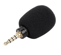 Tangxi Mini Micrófono con Conector Jack de 3,5 Mm Captación Omnidireccional Omnidireccional de Alta Sensibilidad para Teléfonos Inteligentes Móviles Micrófono Portátil Liviano para Viajeros Vloggers
