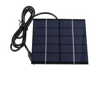 Tangxi Panel de Carga Solar Silicio Policristalino Ligero 1.5W 5V Puerto Tipo C para Acampar y Caminar