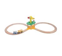 Tangxi Paquete de Expansión de Vías de Tren de Madera Premium con Bloques de Construcción Educativos para Aprendizaje Práctico, Ideal para Juegos Imaginativos de Niños, Madera de Haya + ABS, 2