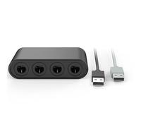 Tangxi Para Adaptador de Controlador de Juego, Convertidor de Controlador de Juego Función de Vibración Turbo Plug and Play para 2 para OLED para PC, Admite Conexión de 4 Dispositivos