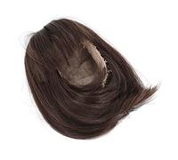 Tangxi Peluca de Muñeca BJD, Realista, Pelo de Poni Liso hasta los Hombros, Corte Fácil para Muñecas 1/3 con Bricolaje Flexible (Marron Oscuro)