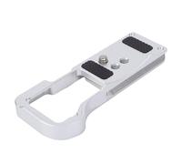 Tangxi Placa de Liberación Rápida, Apta para Cámara R50V con Almohadilla Antideslizante y Tornillo de 1/4 de Pulgada, para de Liberación Rápida (Silver)